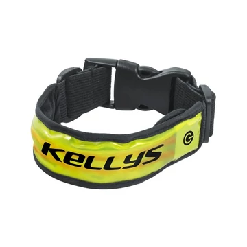 Nadrágcsipesz Kellys Sparky Pro 3M  fényvisszaverős + led villógó, gumírozott csatos