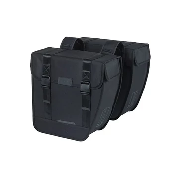 Basil Tour táska csomagtartóra 26L kapacitás, 2 részes, pántos, fekete