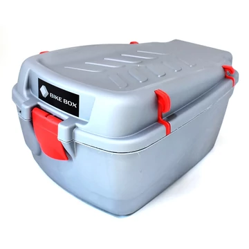 Doboz kerékpár csomagtartóra műanyagból 20 liter űrtartalommal szürke