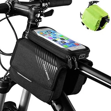 RockBros telefontáska felsőcsőre, tépőzáras, 6" fekete
