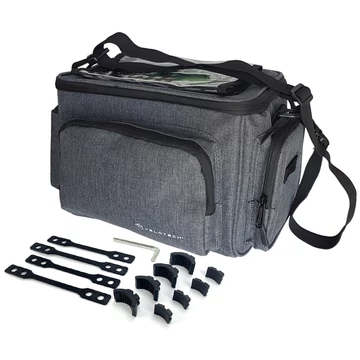 Velotech QR kormánytáska gyorsrögzítő adapteres 9l-es, fekete