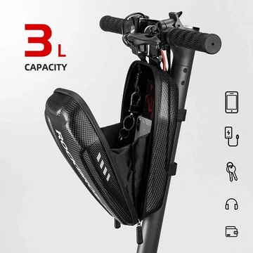 Rockbros Handlebarbox merevfalú táska e-rollerekhez 28 cm hosszú 3 liter űrtartalommal