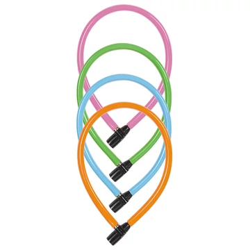 Zár Sodrony Abus Kids 3406K/55cm kulcsos zöld