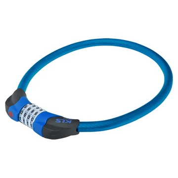 Kellys KLS Crypt sodrony zár kék 12x800mm számzáras, LED világítással