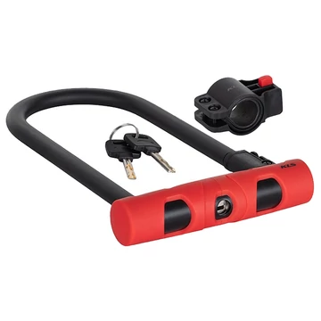 Kellys KLS Bold U lakat 10x24cm fekete/piros, kulcsos