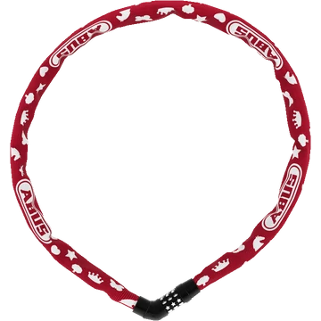 Zár Lánc Abus Steel-O-Chain 4804C/75 piros, egyedileg beállítható számkombinációs