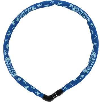 Zár Lánc Abus Steel-O-Chain 4804C/75 kék, egyedileg beállítható számkombinációs