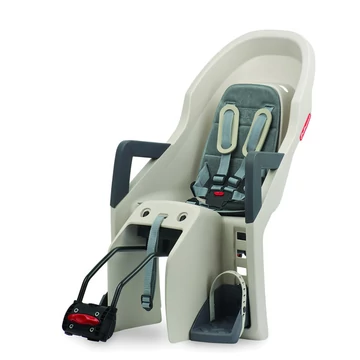 Polisport Guppy RS dönthető gyerekülés hátsó, vázra szerelhető, krém/szürke