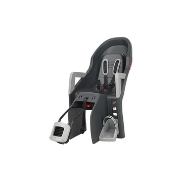 Polisport Guppy RS dönthető gyerekülés hátsó, vázra szerelhető, sötétszürke/ezüst