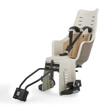 Bobike Exclusive Maxi gyerekülés hátsó vázra és csomagtartóra is, 22kg-ig, 3 pontos öv, szafari szürke