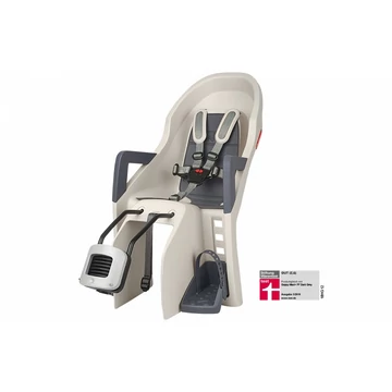 Polisport Guppy Maxi+ gyerekülés hátsó vázra, krém/szürke