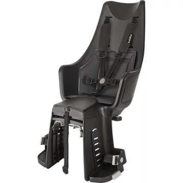 Bobike Exclusive Maxi Plus gyerekülés hátsó vázra, 22kg-ig, 5 pontos öv, fekete