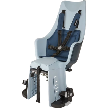 Bobike Exclusive Maxi Plus gyerekülés hátsó vázra, 22kg-ig, 5 pontos öv, farmer kék