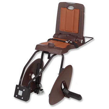 Bobike Classic Junior gyerekülés hátsó vázra 35kg-ig terhelhető 5-10 éves korig kávé barna lehajtható