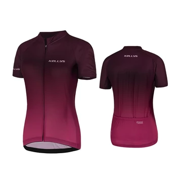 Kellys Maddie 2 női rövid ujjú női kerékpáros mez bordó M