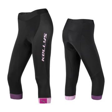 Kellys Maddie női kerékpáros nadrág, betétes, 3/4-es, fekete/pink L