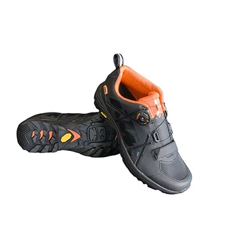 Cipő MTB KTM Factory Enduro fekete, damilos rögzítés, Vibram-talp, 45-ös