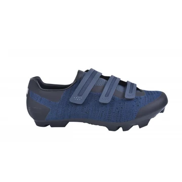 FLR F-55 Knit MTB cipő, 3 tépőzáras rögzítés, 44-es méret fekete/kék