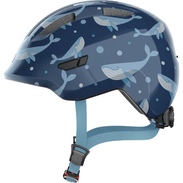 ABUS Smiley 3.0 kék bálnás gyerek bukósisak S 45-50cm