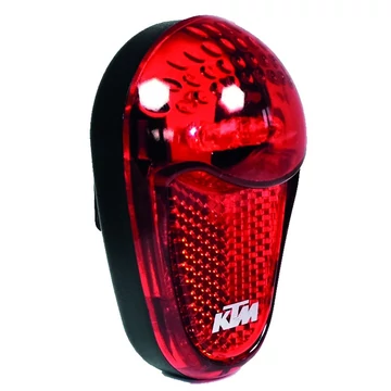 KTM hátsó villogó, fényvisszaverővel, 180 fokban látható
