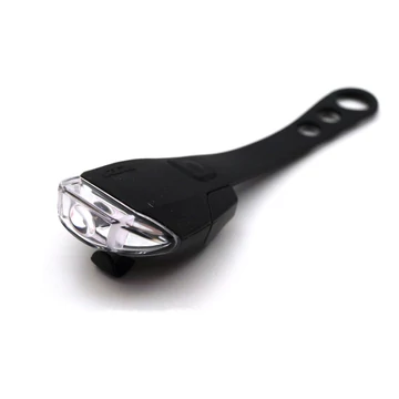 Villogó KTM szilikonpántos első LED fényforrás, fekete