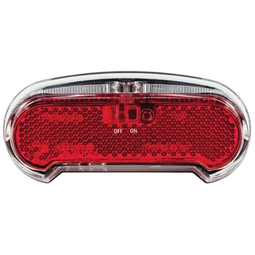 AXA Riff elemes LED-es hátsó lámpa fényvezetővel csomagtartóra szerelhető 80/50 mm furattávolság