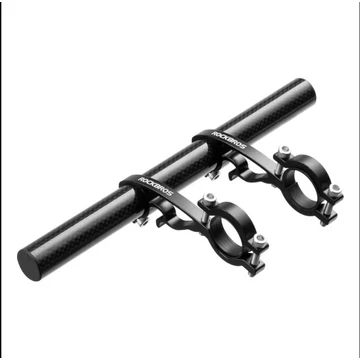 Rockbros lámpa és computer tartó alumínium-karbon adapter világításnak, kerékpáros computernek, GPS-nek 20cm hosszú