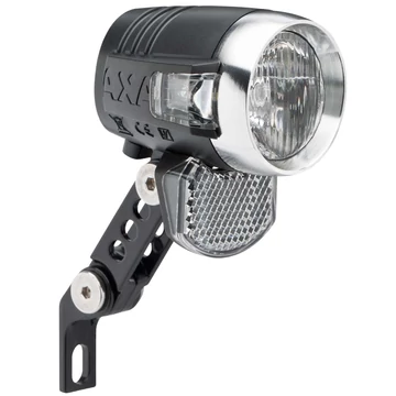 AXA BlueLine50 dinamós első lámpa LED-es, 50LUX, 70m-re világít, állófény, 4 vezetékes, kapcsoló