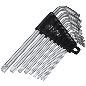 Pro 9 részes torx kulcs készlet T10 T15 T20 T25 T27 T30 T40 T45 T50