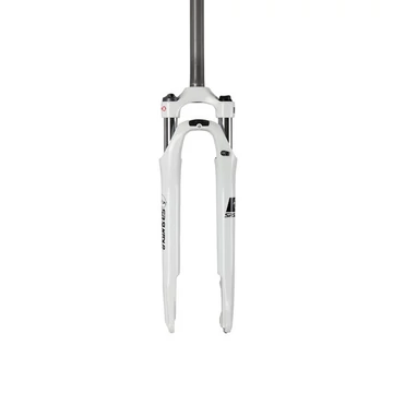 Suntour NEX HLO 28" trekking teleszkóp, 1-1/8" A-Head, 63mm, hidraulikus lockout, tárcsafék, fehér