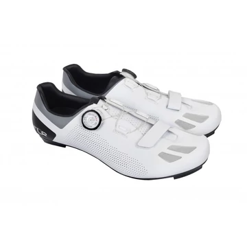 FLR Elite Road F-11 II országúti cipő, karbon talp, Reel Knob damilos fűző, 41-es méret, fehér