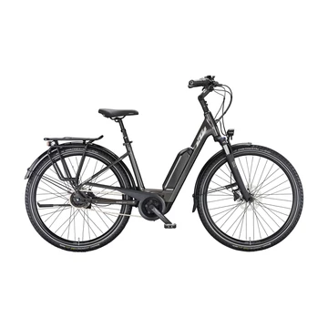 KTM Macina Central P510 Ebike Bosch Perf. 3.Gen meghajtás női monováz, 5 fokozatú agyváltó, szürke, 43cm