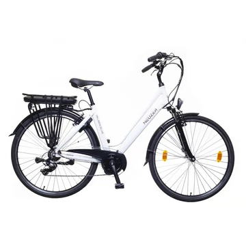 Neuzer Hollandia Optima Deluxe alumínium ebike 60Nm-es középmotorral és 468Wh akkumulátorral fehér 18"