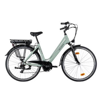 Neuzer Hollandia Optima Deluxe alumínium ebike 60Nm-es középmotorral és 468Wh akkumulátorral halványzöld 18"
