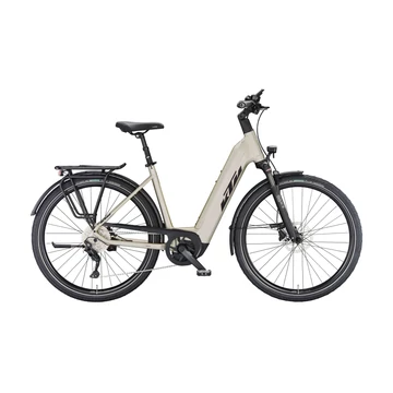 KTM Macina Style 740 trekking ebike/pedelec kerékpár Bosch Performance Line CX Smart, 10 fokozatú Deore váltó, női, pezsgő 43cm