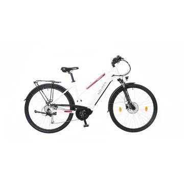 Neuzer Belluno ebike 28"-as, alu, 36V/250W középmotor, 18,2Ah Li-ion akku, fehér 17"