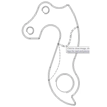 Váltótartó fül 13 Merida Road /Speeder 06-07-08