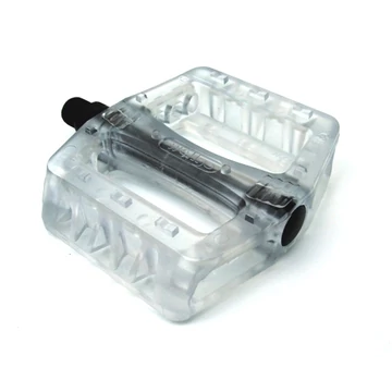 Wellgo 107P MTB pedál platform, műanyag, átlátszó, CrMo tengellyel