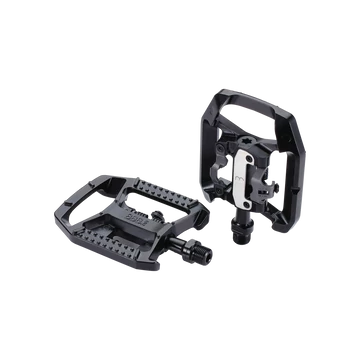 BBB DualChoice BPD-61 SPD rendszerű vegyes patentpedál alu test, CrMo tengellyel, iparicsapágyas, fekete