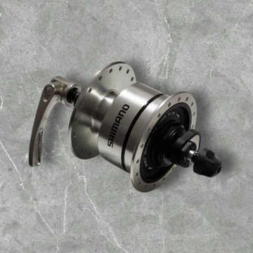 Shimano DH-3N72 agydinamó 6V/3W 36lyuk gyorszáras ezüst LX/Ultegra szintű