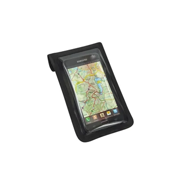 KTM Phonebag mobiltelefontartó táska kormányra, KlickFix adapter + Quad adapter, fekete, 9x16cm