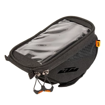 KTM Phone mobiltelefontartó táska kormányra, tépőzáras, 0,6L kapacitás, érintőképernyő kompatibilis