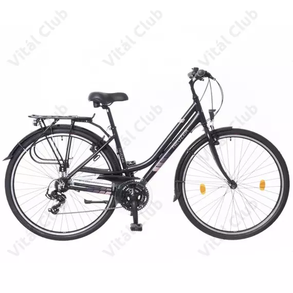 Neuzer Ravenna 50 női alumínium vázas trekking kerékpár merev villás fekete-rózsaszín matt 19"