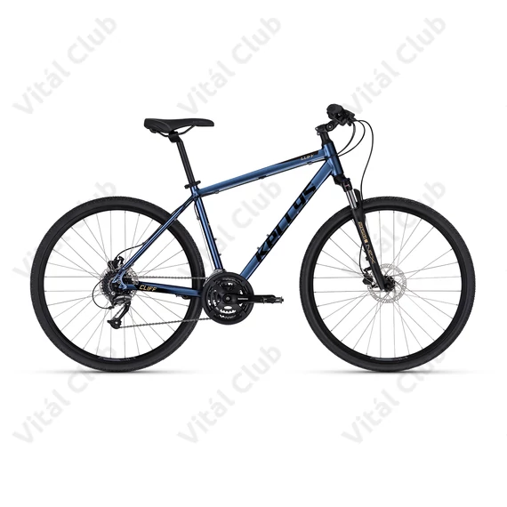 Kellys Cliff 90 Thunderstorm Blue cross kerékpár 24 fokozatú Shimano Altus váltóval és hidraulikus tárcsafékkel 17"