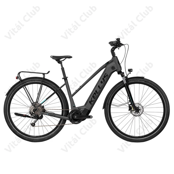 Kellys E-Cristy 30 Grey női trekking Ebike 9 fokozatú Altus váltó, Panasonic motor, M