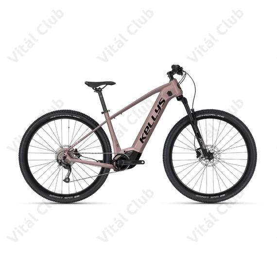 Kellys Tayen R10 Air P Rose Gold női 29" MTB Ebike 9 fokozatú Shimano váltó, Panasonic meghajtás, M
