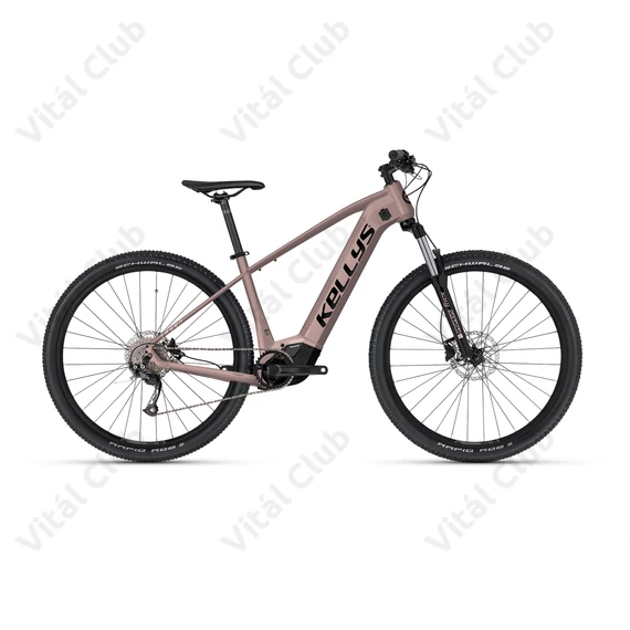Kellys Tayen R10 Rose Gold női 29" MTB Ebike 9 fokozatú Shimano váltó, Panasonic meghajtás, L