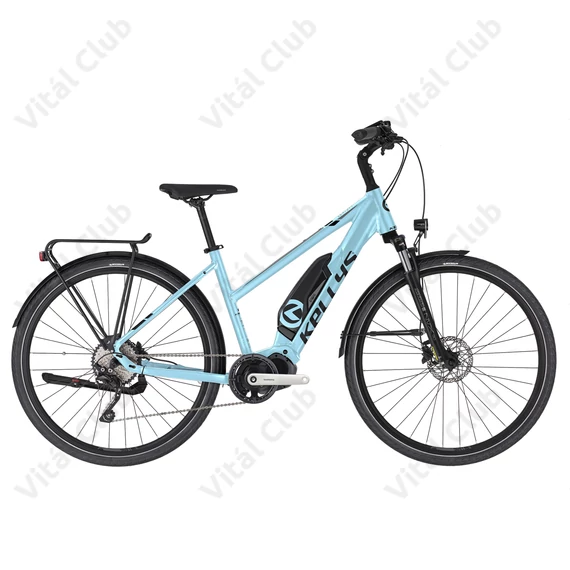 Kellys E-Cristy 10 Sky Blue női trekking Ebike 9 fokozatú Altus váltó, Steps meghajtás, L
