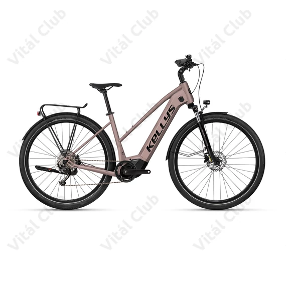 Kellys E-Cristy 30 Rose Gold női trekking Ebike 95Nm/725Wh Panasonis motor, 9 fok. CUES váltó, S/40cm