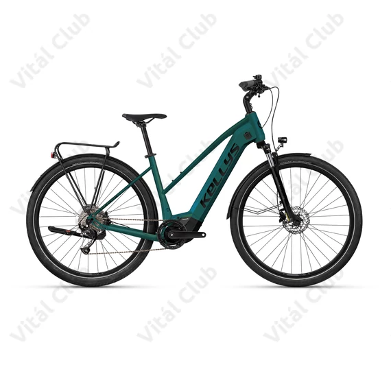 Kellys E-Cristy 30 Magic Green női trekking Ebike 95Nm/725Wh Panasonis motor, 9 fok. CUES váltó, S/40cm
